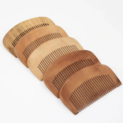 Peach Wood Hair Comb - Small Wooden Hairbrush