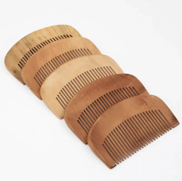 Peach Wood Hair Comb - Small Wooden Hairbrush