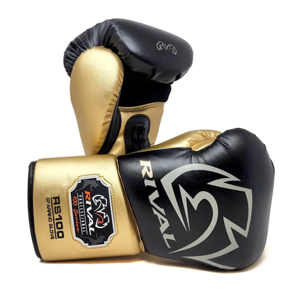 RIVAL Boxing RS100 Professional Lace-Up Sparring Gloves Handcrafted with Super-Rich Microfiber PU Ergonomically Designed to Perfectly Fit Your Hand