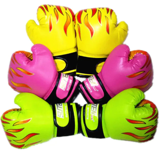 Colorful Flame Children's Gloves for Boxing Training