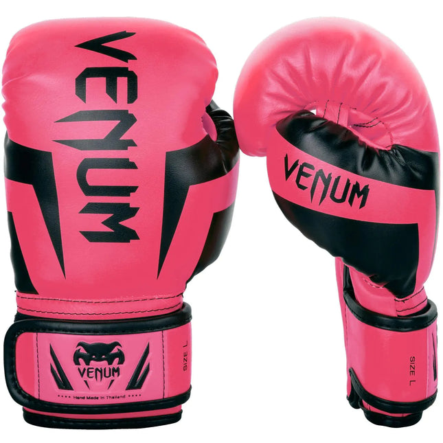 Venum Kids Elite Boxing Gloves Neo Pink Small (3-5 Years)