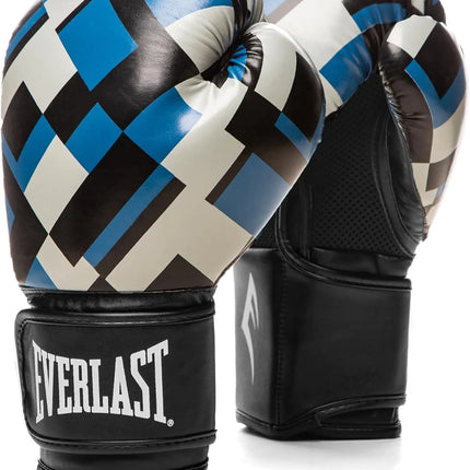Everlast Spark Boxing Training Gloves (12 oz | Blue Grid)