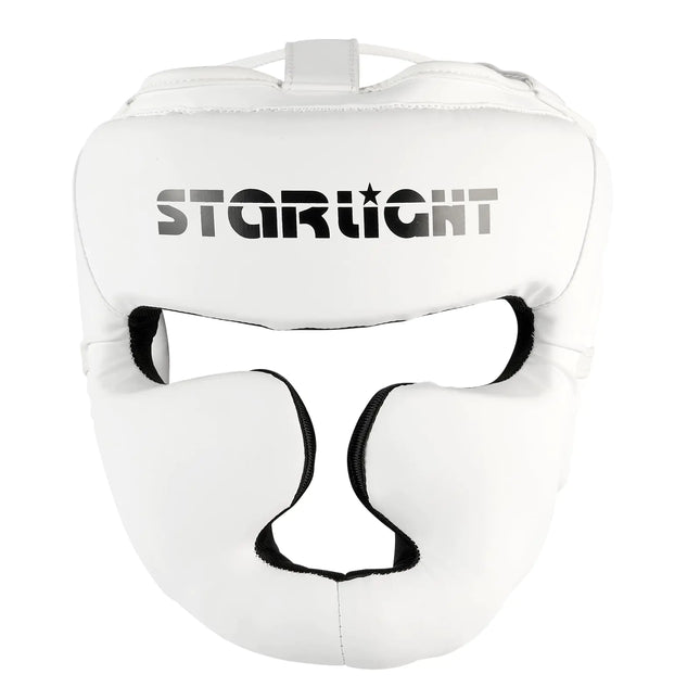 Valchiria Boxing HeadgearClosed Type Boxing Helmet Adjustable Size for Boxing MMA Muay Thai Kickboxing & Martial Art(White S)