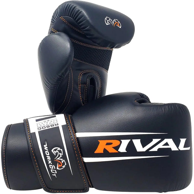 RIVAL Boxing RB60C 2.0 Workout Compact Bag Gloves Hook and Loop Closure - Ergonomic Fit Soft Inner Lining and Pre-Formed Pro Fit