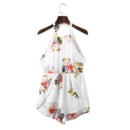 Printed Halter Jumpsuit