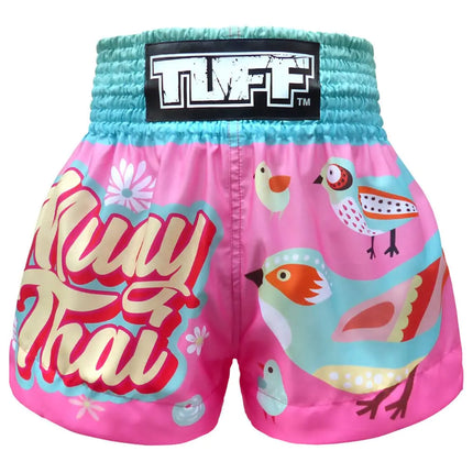 Tuff Boxing Muay Thai Shorts Trunks (TUF-MS633-PNK S)