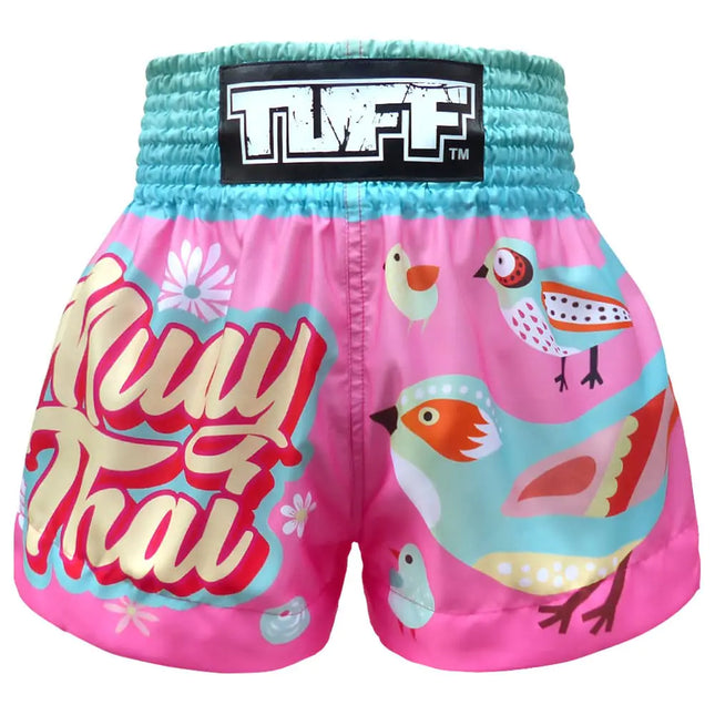 Tuff Boxing Muay Thai Shorts Trunks (TUF-MS633-PNK S)