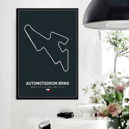 Formula One Circuit Wall Art Canvas