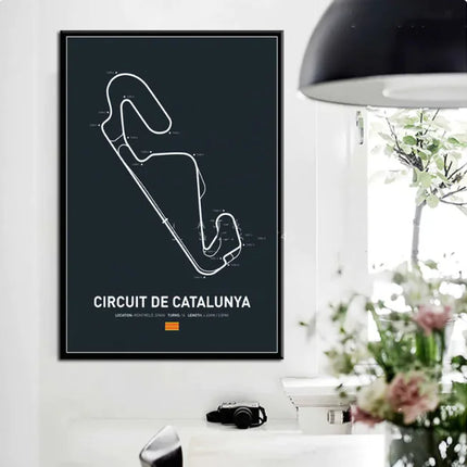 Formula One Circuit Wall Art Canvas