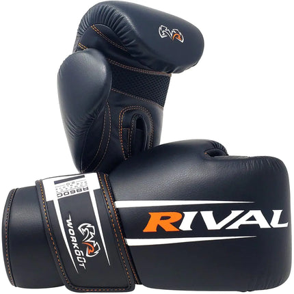 RIVAL Boxing RB60C 2.0 Workout Compact Bag Gloves Hook and Loop Closure - Ergonomic Fit Soft Inner Lining and Pre-Formed Pro Fit