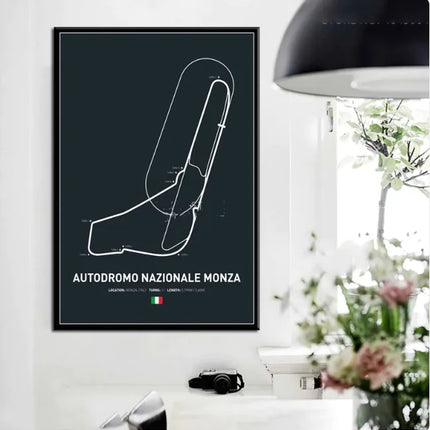 Formula One Circuit Wall Art Canvas