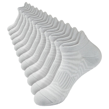 PCOIUYI 6 pairs thick ankle socks for women cushion socks women Ankle Athletic Running Socks ankle socks (5-9 GREY)