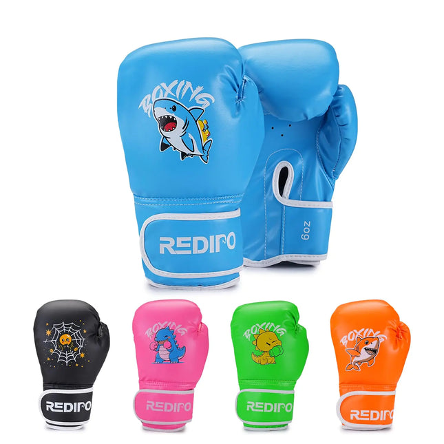 Redipo Kids Boxing Gloves Youth Boxing Training Gloves for Kids 3-9 Year Boys and Girls 4&6OZ Fighting Gloves Punching Bag Kickboxing Thai Mitts MMA Training Sparring Gloves