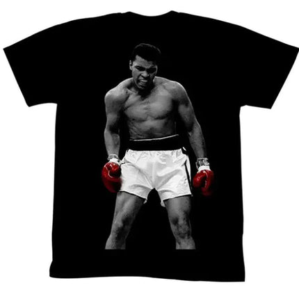 Black T-Shirt with 3D Muhammed Ali