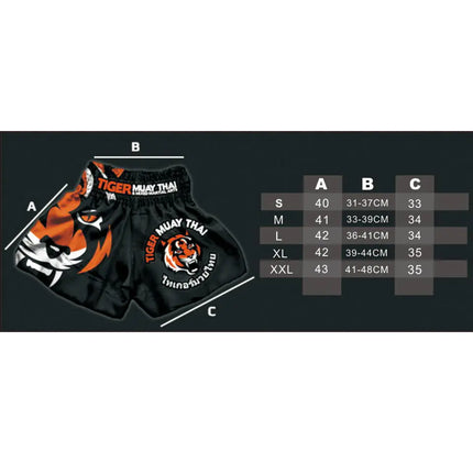 Tiger Muay Thai Shorts, Boxing Shorts, Fight Shorts